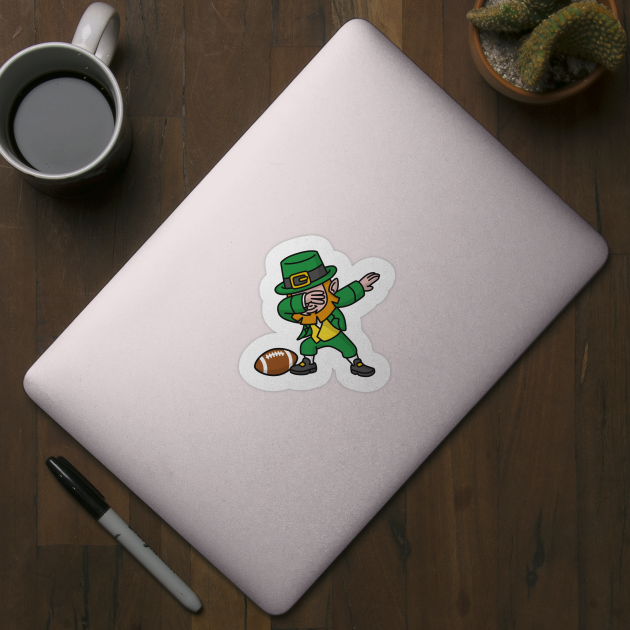 Dab dabbing leprechaun St. Patrick's day rugby by LaundryFactory